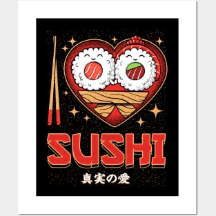 I Love Sushi Posters and Art